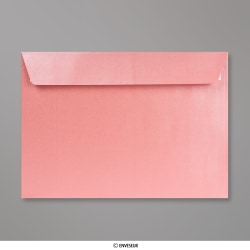 162x229 mm (C5) Busta in Carta Perlata Rosa Confetto