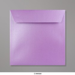 155x155 mm Lavendel parelmoer-envelop