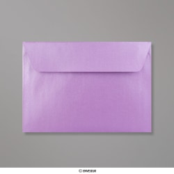 Lavendelfarbener Briefumschlag mit Perlmutteffekt 114x162 mm (C6)
