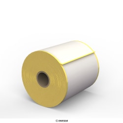 Rollo de etiquetas térmicas adhesivas 101x101 mm