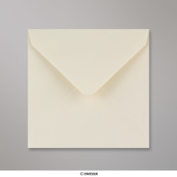 Elfenbeinfarbener Briefumschlag 130x130 mm
