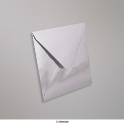 Silver mirror finish envelope 130x130 mm