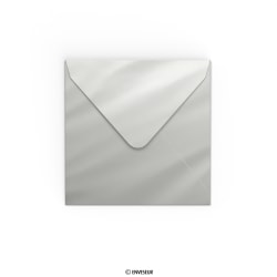 Obálka se stříbrným zrcadlovým efektem 130x130 mm