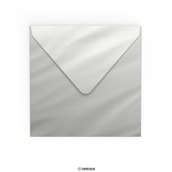 Obálka so strieborným zrkadlovým efektom 160x160 mm