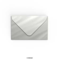 Busta con effetto specchio in argento 62x94 mm