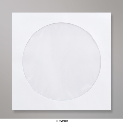 Enveloppe blanche pour CD 85x85 mm