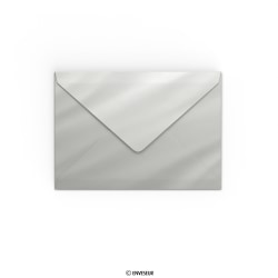 Silberner Hochglänzender Briefumschlag 162x229 mm (C5)
