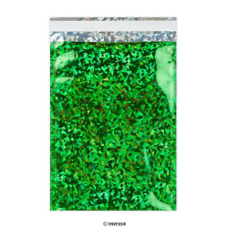 Grøn holografisk foliepose 162x114 mm (C6)