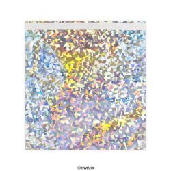 165x165 mm Strieborné holografické fóliové vrecúško