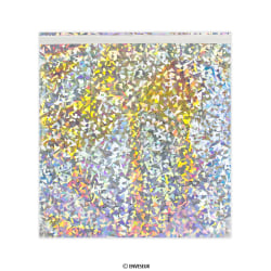 Hopeanvärinen holografinen foliopussi 220x220 mm