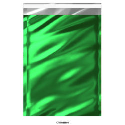 Sachet alu métallisé brillant vert 324x229 mm (C4)