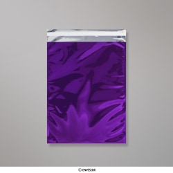 Sachet alu métallisé brillant violet 324x229 mm (C4)