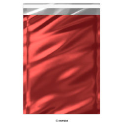 Rot Glänzender Folienumschlag 324x229 mm (C4)