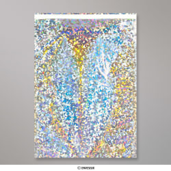 Sachet alu holographique argenté 324x229 mm (C4)