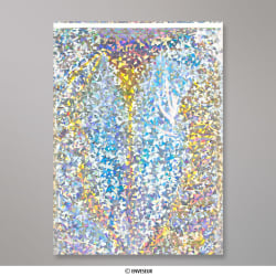 450x320 mm (C3) Srebrno-szary holograficzny woreczek foliowy