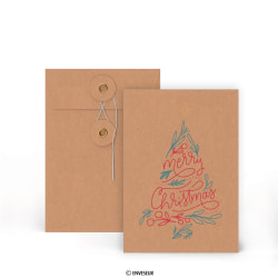 Manilla envelop met Japanse sluiting 'Merry Christmas' 162x114 mm (C6)