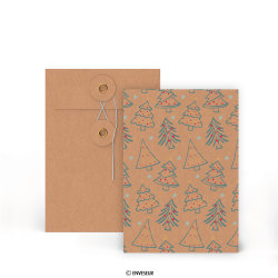 Manillaszínű boríték String & Washer 'Christmas Tree' 162x114 mm (C6)