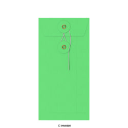 Grüner Umschlag mit Bindfadenverschluss 220x110 mm (DL)