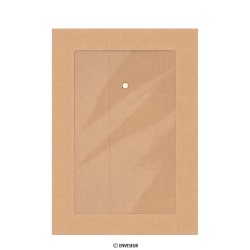 229x162 mm (C5) Vol Venster Manilla Envelop met Japanse Sluiting