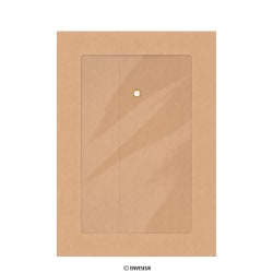 Envelope manila com fecho de corda e arruela e janela panoramica 229x162 mm (C5)