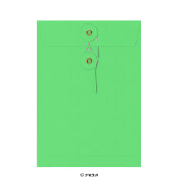 Grüner Umschlag mit Bindfadenverschluss 229x162 mm (C5)