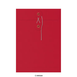 229x162 mm (C5) String & Washer Red Envelope