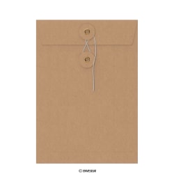 229x162 mm (C5) Koperta z szarego papieru String & Washer