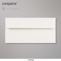 110x220 mm (DL) Hoog Wit Conqueror Geweven Envelop