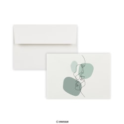 Wit gelegde bruiloft envelop ”Liefde” 114x162 mm (C6)