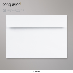 162x229 mm (C5) Diamant Wit Conqueror Gelegde Envelop