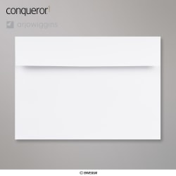 162x229 mm (C5) Busta Conqueror diamante bianco