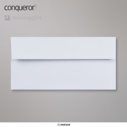 110x220 mm (DL) Koperta srebrna Conqueror z efektem tęczy