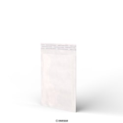 Bolsa acolchada blanca de papel kraft de 215x150 mm 90 gsm