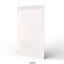 Bolsa acolchada blanca de papel kraft de 340x220 mm 90 gsm