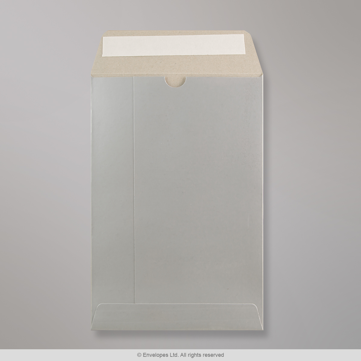 235x162 mm Pappkuvert i silver