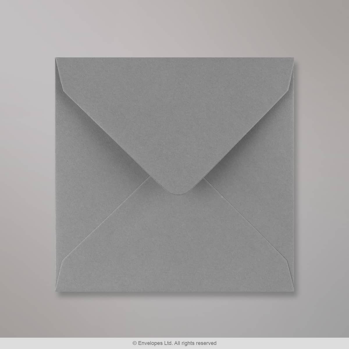 130x130 mm Gummerade kuvert i mörkgrått