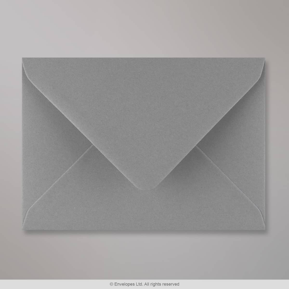 114x162 mm (C6) Grått kuvert