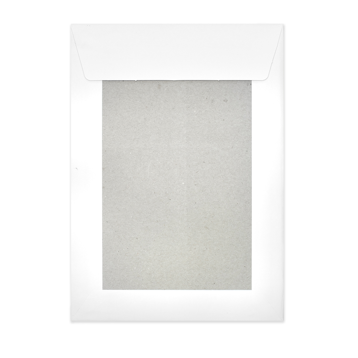 267x216 mm Kuvert med pappbakstöd i vitt