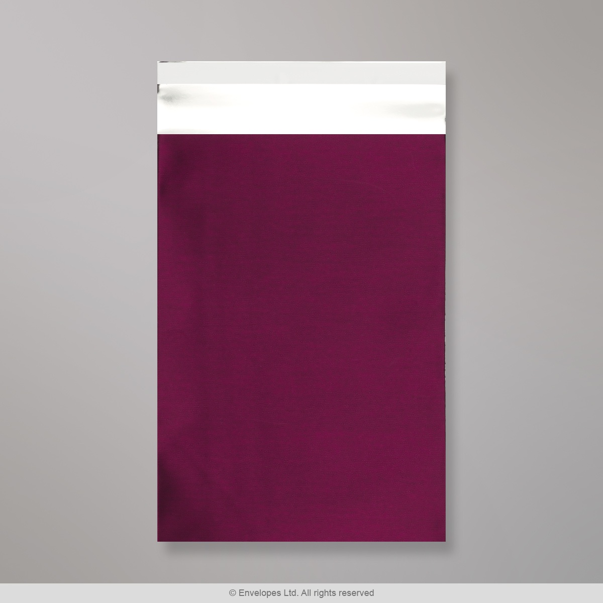 250x180 mm Mattfolierad påse i vinröd