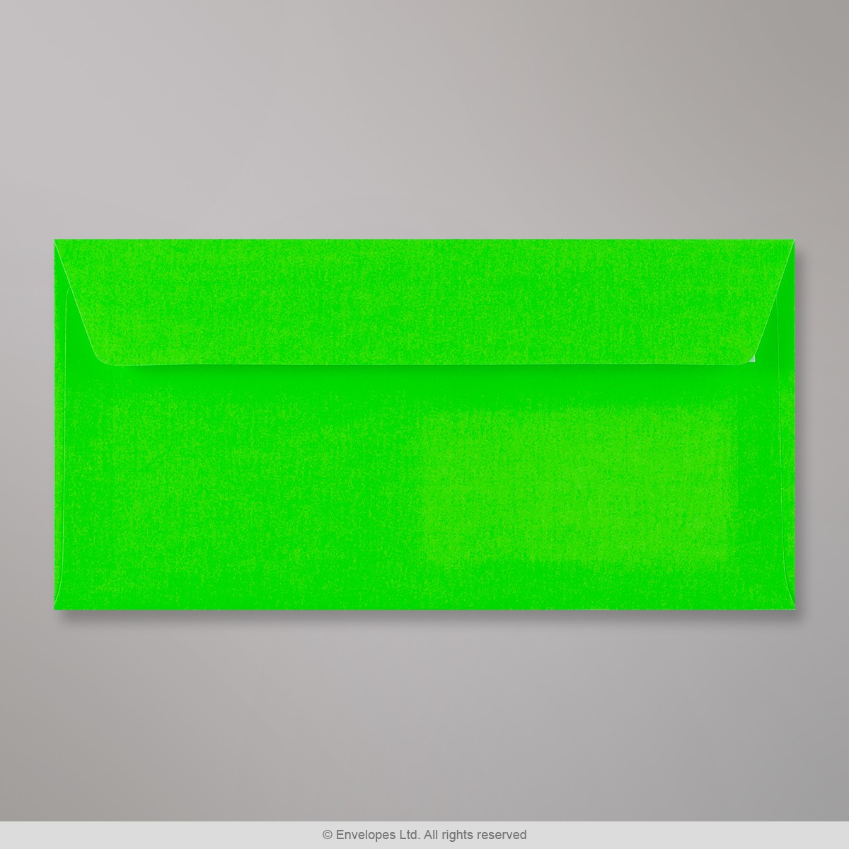 110x220 mm (DL) Neongrönt kuvert