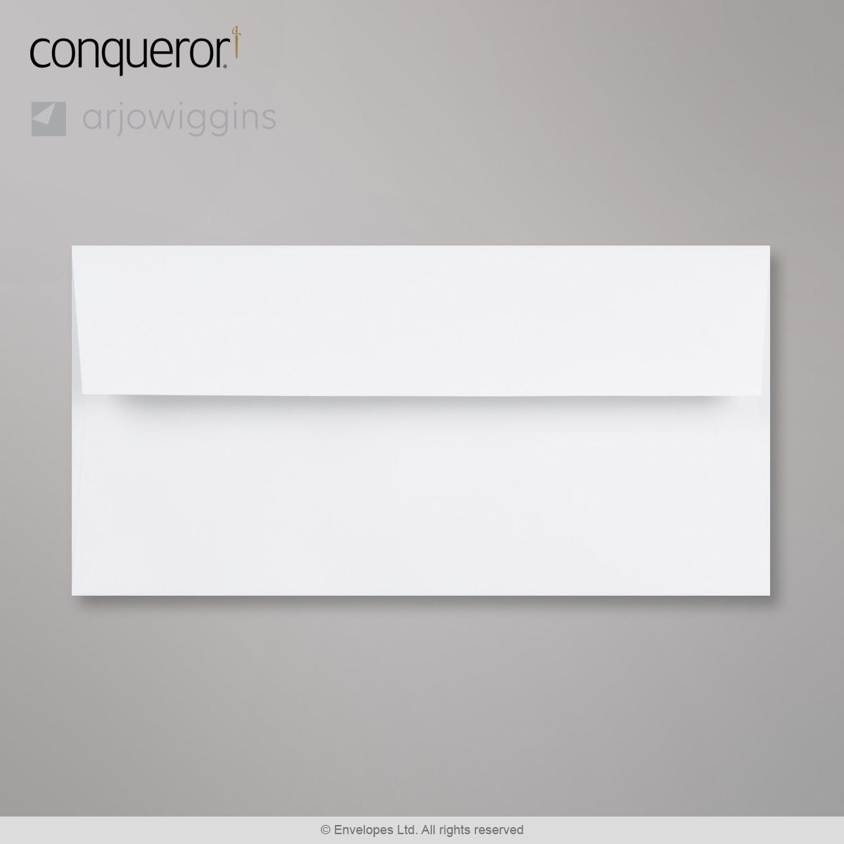 110x220 mm (DL) High White Conqueror Laid Envelope