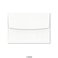 130x180 mm White linen announcement envelope