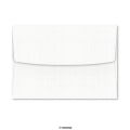140x200 mm White linen announcement envelope