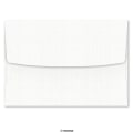 160x230mm White linen announcement envelope