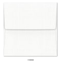175x175mm White linen announcement envelope
