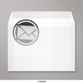 162x229 mm (C5) envelope branco translucido