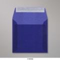 160x160 mm envelope azul escuro translucido