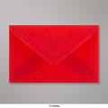 62x98 mm envelope vermelho translucido
