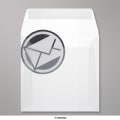 160x160 mm envelope branco translucido