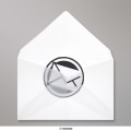 62x98 mm envelope branco translucido